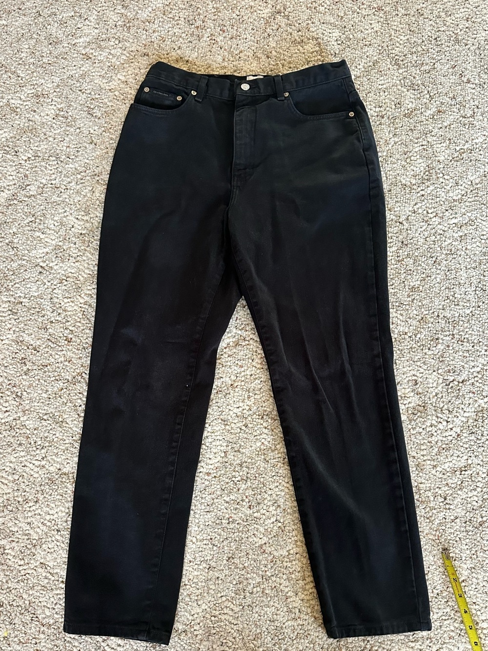 Calvin Klein Jeans Straight Leg Black Women's Jeans